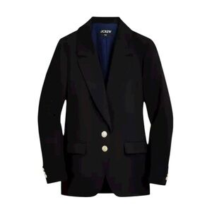 J.Crew - Willa City Crepe Blazer Black Size 8